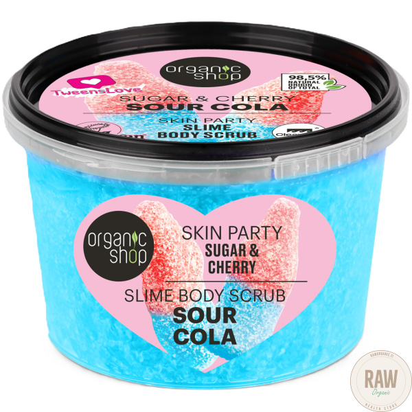 Organic shop  sugar & cherry sour cola body scrub 250 ml – kuva 3