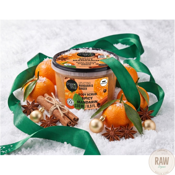 Organic Shop Uplifting Spicy mandarin & ginger Body Scrub 250 ml – kuva 6