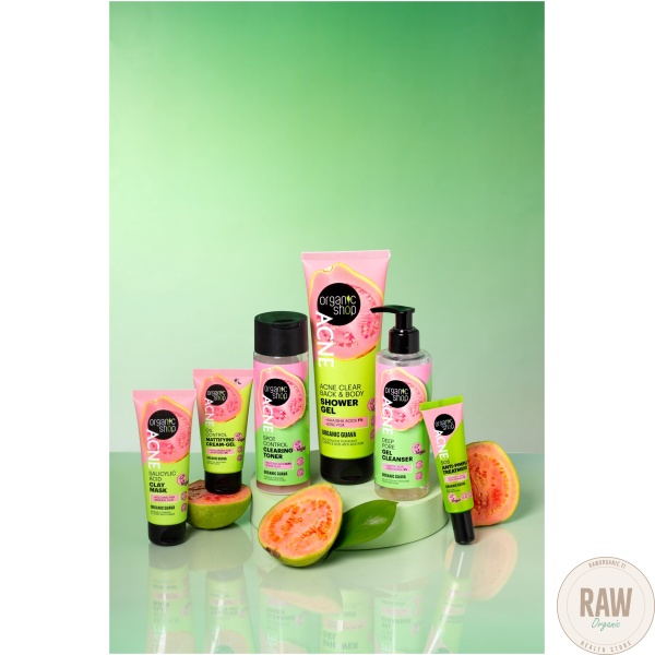 Organic Shop Acne clear back & body shower gel  guave 200ml – kuva 8