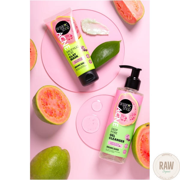 Organic Shop Acne Clay mask salicylic acid guava 75ml – kuva 5