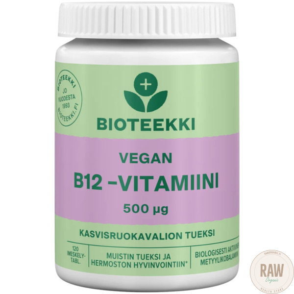 Bioteekki Vegan B12 Vitamin, 120 lozenges - Image 2