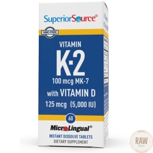 SuperiorSource K2-vit 100ug + D3 125ug , 60 tabl