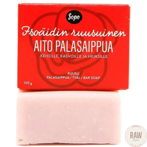 Sopo Isoäidin ruusuinen aito palasaippua 100g