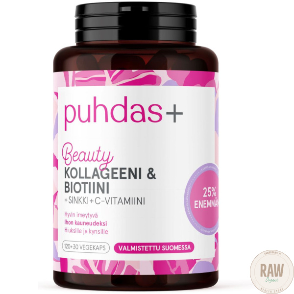 Puhdas+ Kollageeni & Biotiini 120+30kaps. – kuva 2