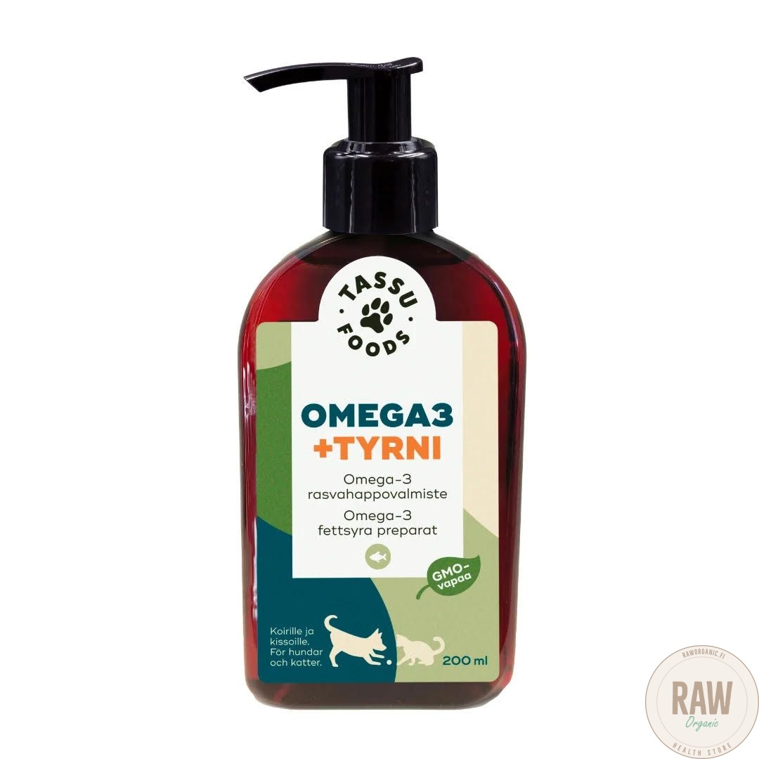 Tassu Foods Omega3 + Sea Buckthorn pump bottle 200ml