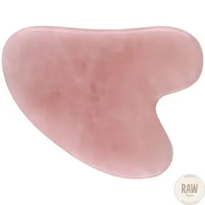 Gua Sha luonnonkivi Ruusu kvartsi PIENI