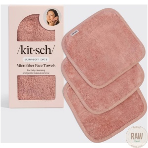 KITSCH Microfiber Face Towels 3pc Set – Terracotta
