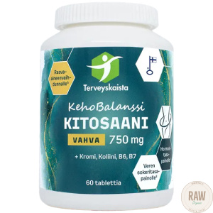Terveyskaista Kitosaani Vahva 750 mg + Kromi + Koliini + B6 + B7 60 tab