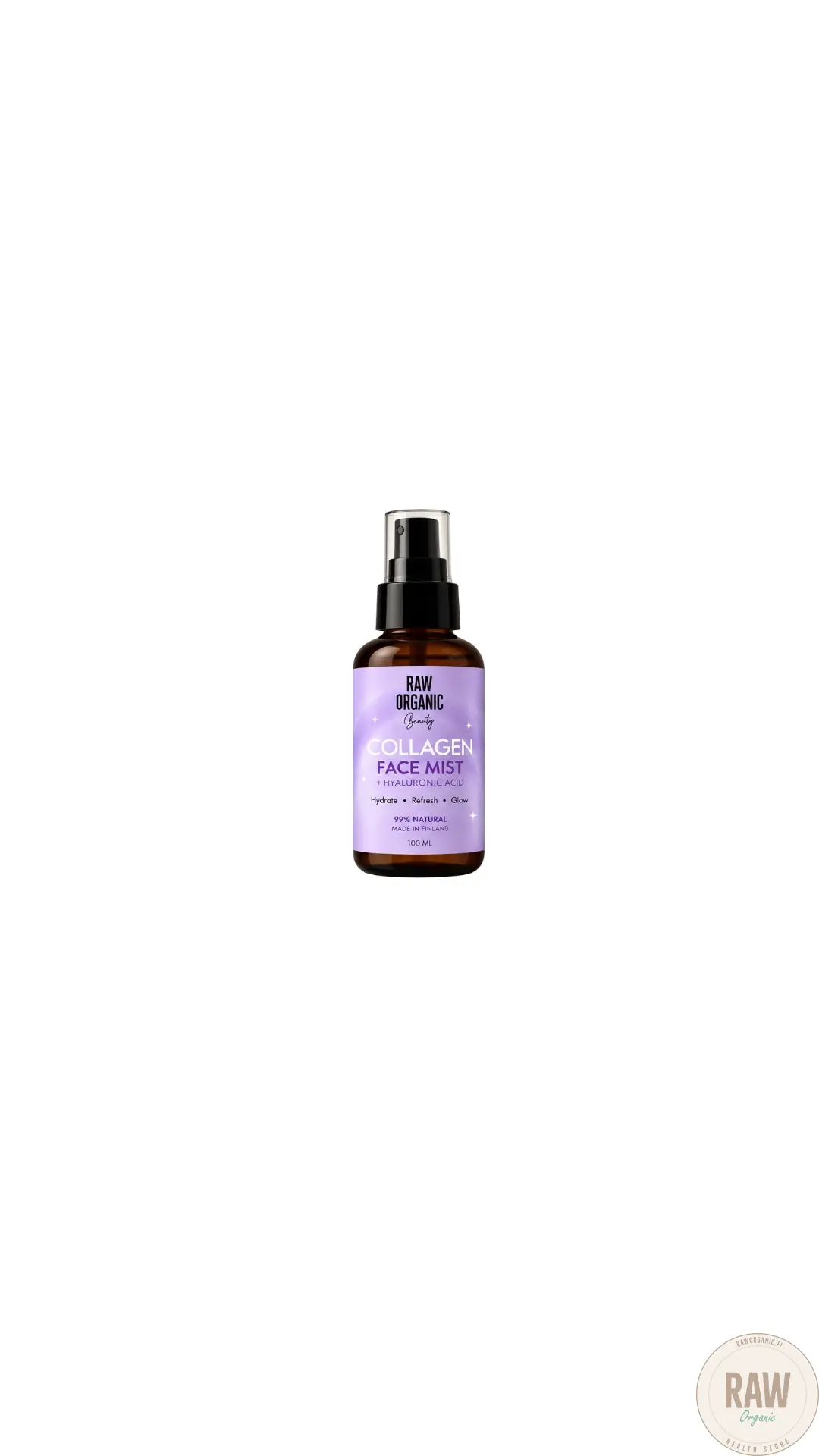 Raw Organic Beauty Collagen + Hyaluronihappo kasvovesi 100ml